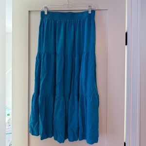 Large Shein Blue Midi Skirt